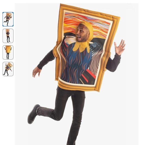 The Scream Painting Edvard Munch Halloween Costume One Piece Unisex One Size NWT - Picture 1 of 3